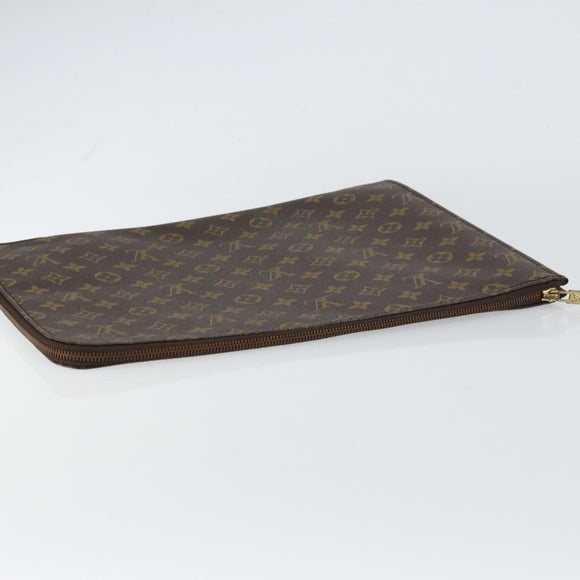 LOUIS VUITTON Monogram Posh Documents Briefcase M53457 LV Auth 156766