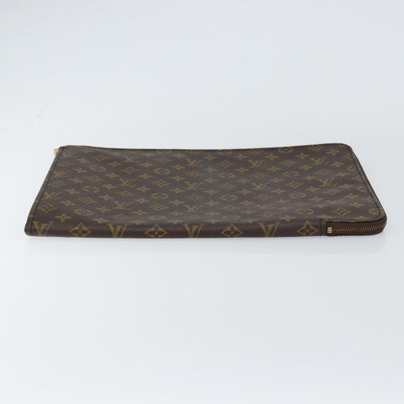 LOUIS VUITTON Monogram Posh Documents Briefcase M53457 LV Auth 156766
