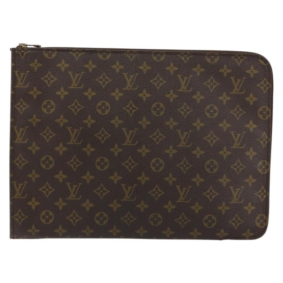 LOUIS VUITTON Monogram Posh Documents Briefcase M53457 LV Auth 156767