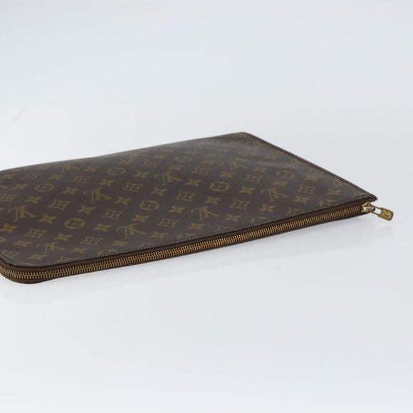 LOUIS VUITTON Monogram Posh Documents Briefcase M53457 LV Auth 156767
