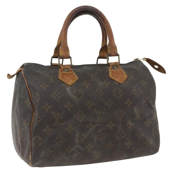 LOUIS VUITTON Monogram Speedy 25 Hand Bag M41528 LV Auth 156769