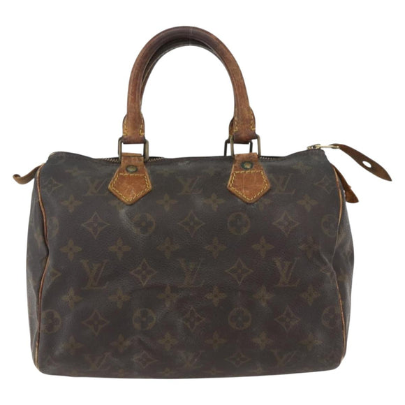 LOUIS VUITTON Monogram Speedy 25 Hand Bag M41528 LV Auth 156769