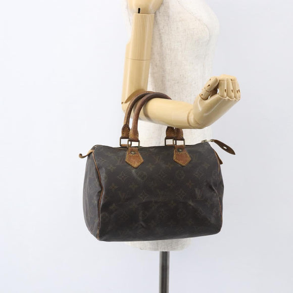 LOUIS VUITTON Monogram Speedy 25 Hand Bag M41528 LV Auth 156769