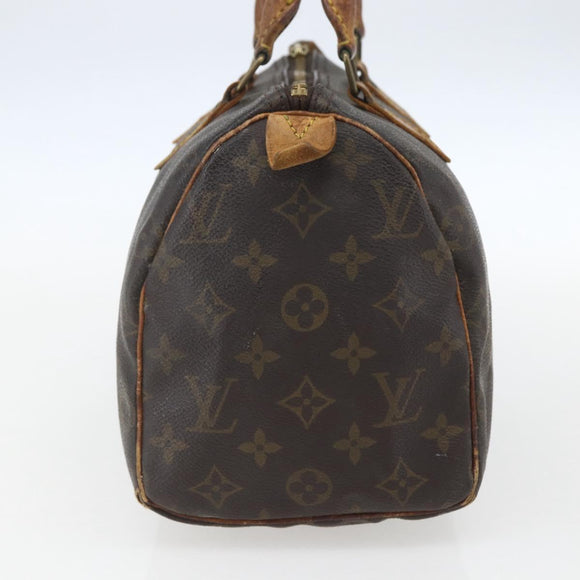 LOUIS VUITTON Monogram Speedy 25 Hand Bag M41528 LV Auth 156769