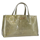 LOUIS VUITTON Monogram Vernis Wilshire PM Bag Gris Art Deco M91627 Auth 156778-1