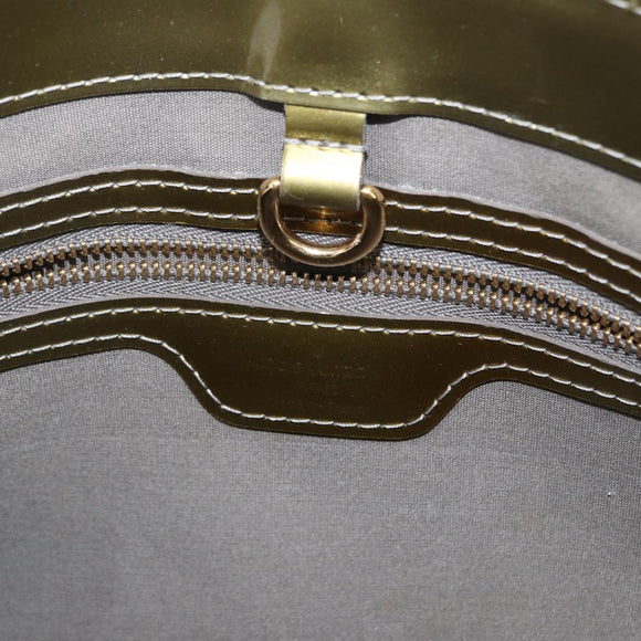 LOUIS VUITTON Monogram Vernis Wilshire PM Bag Gris Art Deco M91627 Auth 156778