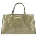 LOUIS VUITTON Monogram Vernis Wilshire PM Bag Gris Art Deco M91627 Auth 156778-13