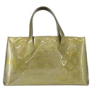 LOUIS VUITTON Monogram Vernis Wilshire PM Bag Gris Art Deco M91627 Auth 156778-2