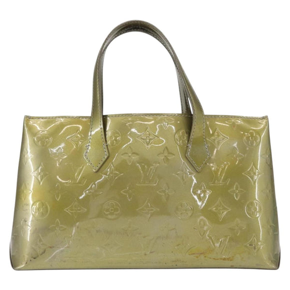 LOUIS VUITTON Monogram Vernis Wilshire PM Bag Gris Art Deco M91627 Auth 156778