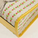 GUCCI Tote Bag Canvas Yellow Silver 605614 Auth 156781M-15