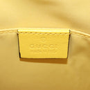 GUCCI Tote Bag Canvas Yellow Silver 605614 Auth 156781M-20