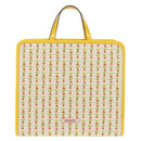 GUCCI Tote Bag Canvas Yellow Silver 605614 Auth 156781M-2