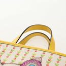 GUCCI Tote Bag Canvas Yellow Silver 605614 Auth 156781M-8