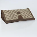 GUCCI GG Supreme Clutch Bag PVC Leather Beige 014 89 0192 Auth 156783-6