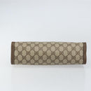 GUCCI GG Supreme Clutch Bag PVC Leather Beige 014 89 0192 Auth 156783-7