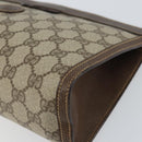 GUCCI GG Supreme Clutch Bag PVC Leather Beige 014 89 0192 Auth 156783-8