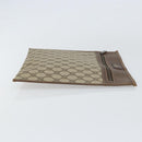 GUCCI GG Supreme Clutch Bag PVC Leather Beige 39 02 091 Auth 156785-3