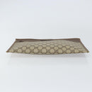 GUCCI GG Supreme Clutch Bag PVC Leather Beige 39 02 091 Auth 156785-6