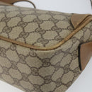 GUCCI GG Supreme Shoulder Bag PVC Leather Beige Gold Auth 156786-15