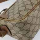 GUCCI GG Supreme Shoulder Bag PVC Leather Beige Gold Auth 156786-16