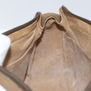 GUCCI GG Supreme Shoulder Bag PVC Leather Beige Gold Auth 156786-20