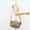 GUCCI GG Supreme Shoulder Bag PVC Leather Beige Gold Auth 156786-21