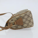 GUCCI GG Supreme Shoulder Bag PVC Leather Beige Gold Auth 156786-4