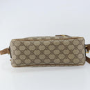 GUCCI GG Supreme Shoulder Bag PVC Leather Beige Gold Auth 156786-5