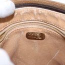 GUCCI GG Plus Supreme Shoulder Bag PVC Leather Beige Gold Auth 156788-16