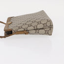 GUCCI GG Plus Supreme Shoulder Bag PVC Leather Beige Gold Auth 156788-5