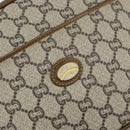 GUCCI GG Plus Supreme Shoulder Bag PVC Leather Beige Gold Auth 156789-14