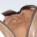 GUCCI GG Plus Supreme Shoulder Bag PVC Leather Beige Gold Auth 156789-19