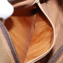 GUCCI GG Plus Supreme Shoulder Bag PVC Leather Beige Gold Auth 156789-22