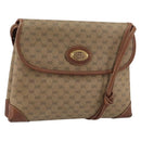 GUCCI Micro GG Supreme Shoulder Bag PVC Beige Gold 007 92 5548 Auth 156790-1