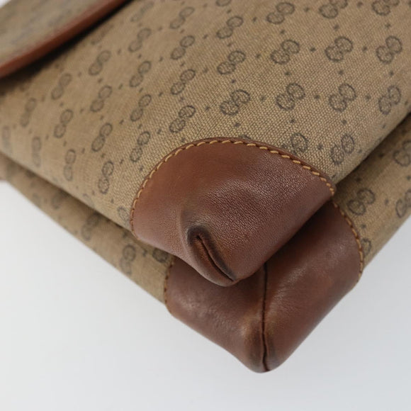 GUCCI Micro GG Supreme Shoulder Bag PVC Beige Gold 007 92 5548 Auth 156790