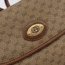 GUCCI Micro GG Supreme Shoulder Bag PVC Beige Gold 007 92 5548 Auth 156790-17