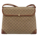 GUCCI Micro GG Supreme Shoulder Bag PVC Beige Gold 007 92 5548 Auth 156790-2