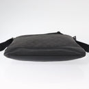 GUCCI GG Canvas Shoulder Bag Black Silver 374414 Auth 156793-10