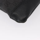GUCCI GG Canvas Shoulder Bag Black Silver 374414 Auth 156793-11