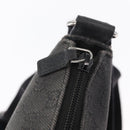 GUCCI GG Canvas Shoulder Bag Black Silver 374414 Auth 156793-15