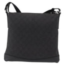 GUCCI GG Canvas Shoulder Bag Black Silver 374414 Auth 156793-3