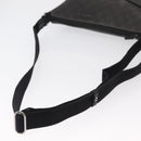 GUCCI GG Canvas Shoulder Bag Black Silver 374414 Auth 156793-7