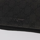 GUCCI GG Canvas Shoulder Bag Black Silver 374414 Auth 156793-8