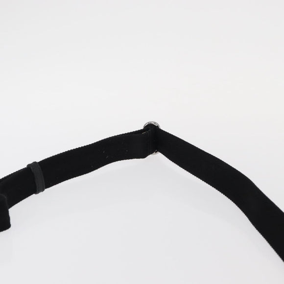 GUCCI GG Canvas Shoulder Bag Black Silver 374414 Auth 156793