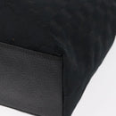GUCCI GG Canvas Tote Bag Black Gold 153009 Auth 156794-13