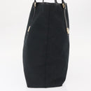 GUCCI GG Canvas Tote Bag Black Gold 153009 Auth 156794-5