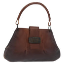 GUCCI Shoulder Bag Leather Brown 105374 Auth 156795-1