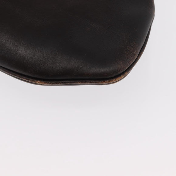 GUCCI Shoulder Bag Leather Brown 105374 Auth 156795