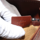 GUCCI Shoulder Bag Leather Brown 105374 Auth 156795-21