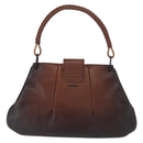 GUCCI Shoulder Bag Leather Brown 105374 Auth 156795-3